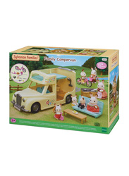 Epoch Sylvanian Family Campervan, 15 Pieces, Ages 3+, Multicolour