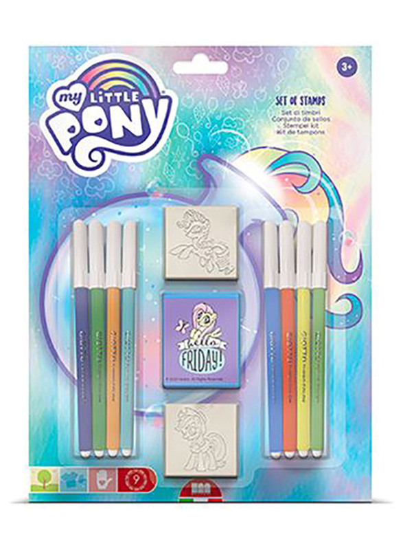 Multiprint My Little Pony Blister 2 Stamps, Drawing & Painting Supplies, Ages 3+