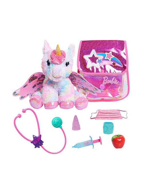 

Barbie 10.25-inch Unicorn Lights & Sounds Doctor Set, 9 Pieces, Ages 3+