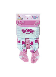 Baby Born Tights for 43cm Doll, Colors May Vary, Doll not Included, Ages 3+