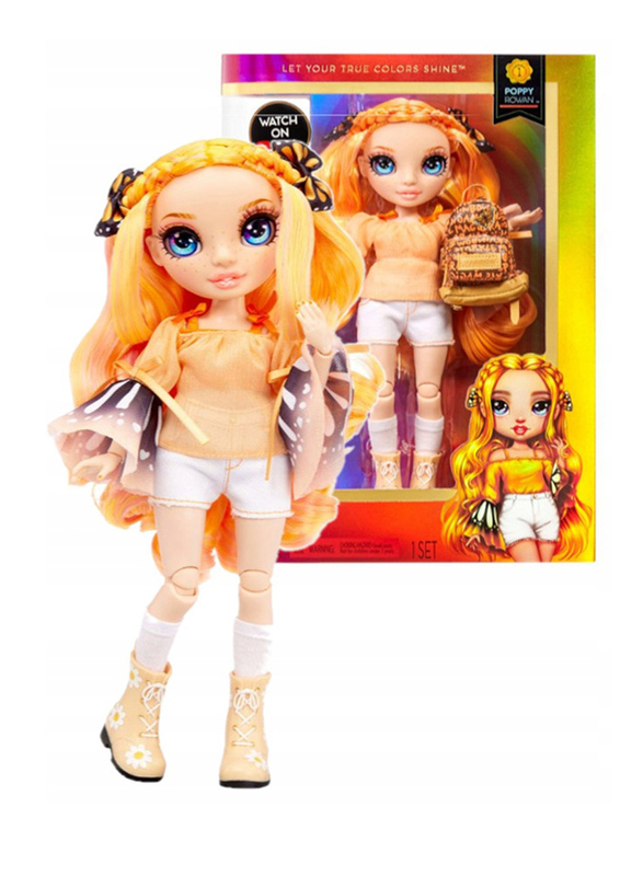 Rainbow High Junior High Poppy Rowan 9" Fashion Doll with Accessories, For Ages, 3+ Years