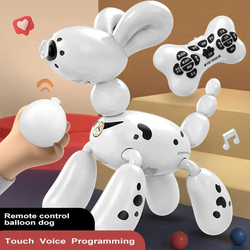 Hongrui Remote Controlled Intelligent Programming Balloon Dog, Ages 8+, White