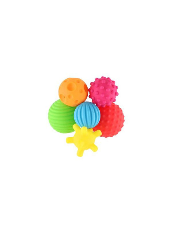 Little Hero 6-Pieces Textured Sensory Balls, Multicolour