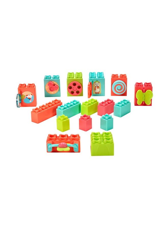 Little Tikes Pre-School Baby Builders Explore Together Blocks, Multicolour