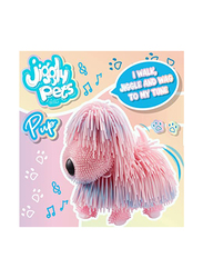 Jiggly Pup Pink Pearlescent Walking Dog with Sounds, Animal Figures, Ages 4+