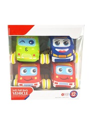 TTC Soft Pull Back Vehicle Infant Toys, 4 Pieces, Ages 12+