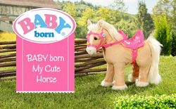 Baby Born My Cute Horse with Saddle, Bridle & Pins, Ages 3+