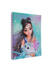 Topmodel Colouring Book With Sequins Dragon Love stickers, Ages 5+