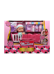 Baby Maziuna 2-in-1 Cradle N' Carrier Doll Playset, 20 Pieces, Ages 3+