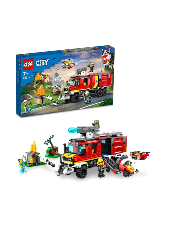 Lego City Fire 60374 Fire Command Truck Building Set, 502 Pieces, Ages 7+