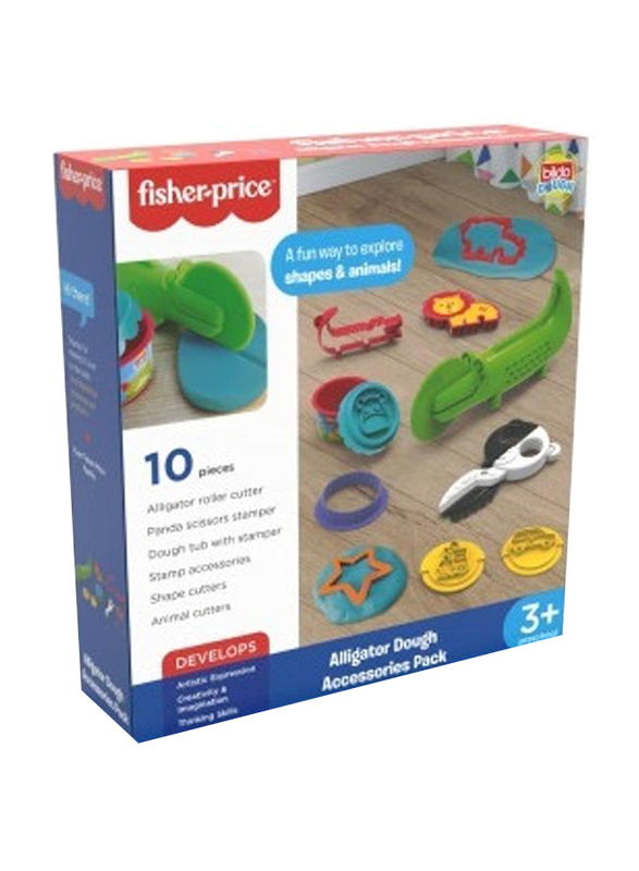 Fisher Price Alligator Dough Accessories Pack, 10 Piece, Ages 3+