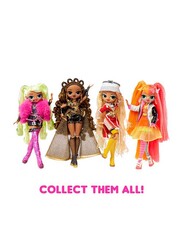 L.O.L. Surprise! 707 OMG Fierce Neonlicious 11.5" Doll with Surprises Including Outfits and Accessories, For Ages, 3+ Years