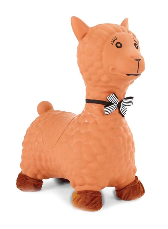 Little Tikes Llama Animal Hopper Inflatable Bouncing Jumping Toy with Handle, Ages 2+, Brown