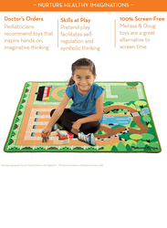 Melissa & Doug Round the Ranch Horse Rug, 6-Piece, Ages 3+