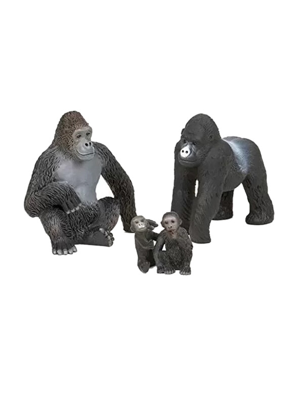 

Terra and B Toys Gorilla Family Playset, 4 Piece, Ages 3+