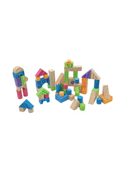 Little Hero Colourfull Eva Woodlike Blocks Model Building Kits, 60 Pieces, Ages 4+