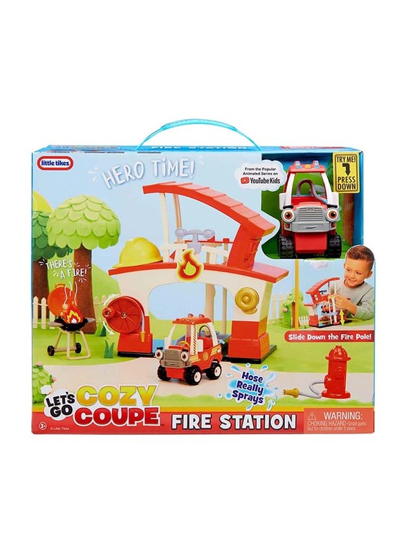 Little Tikes Pre-School Let’s Go Cozy Coupe Fire Station, Ages 3+