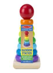 Melissa & Doug Rainbow Stacker, 8-Piece, Ages 3+