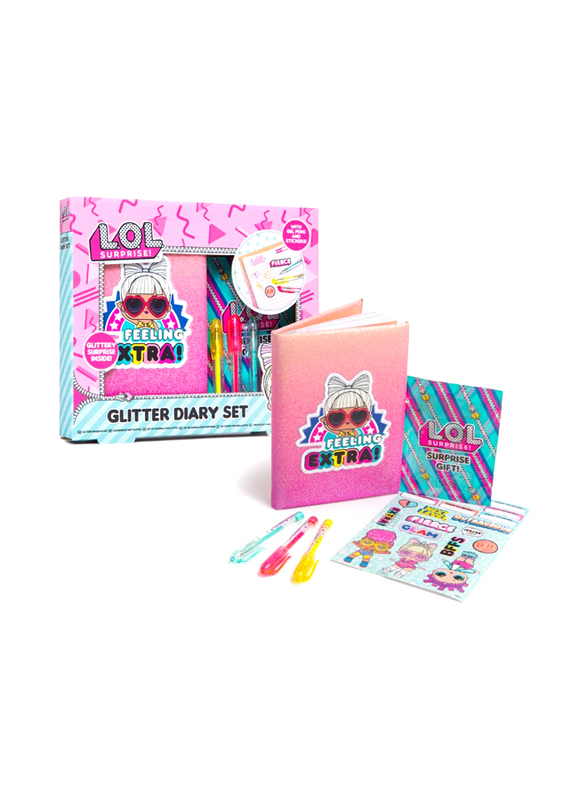 LOL Surprise Mini Glitter Diary Set, For Ages 3+