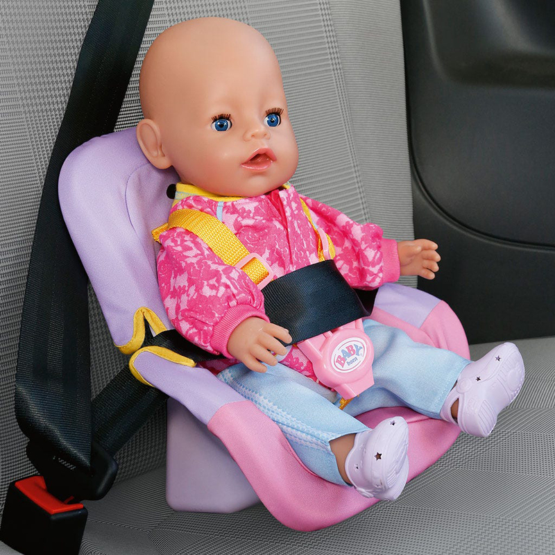 Baby Born Car Seat with Belt System for Doll, Ages 3+, Multicolour