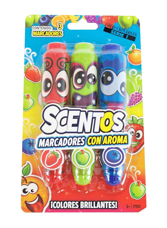 

WeVeel Scentos Scented Bullet Tip Marker, 3 Pieces, Ages 3+