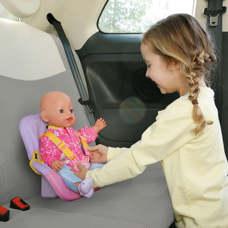 Baby Born Car Seat with Belt System for Doll, Ages 3+, Multicolour