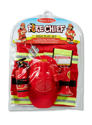 Melissa & Doug Fire Chief Role Play Costume 6-Piece, Ages 3 to 6 Years