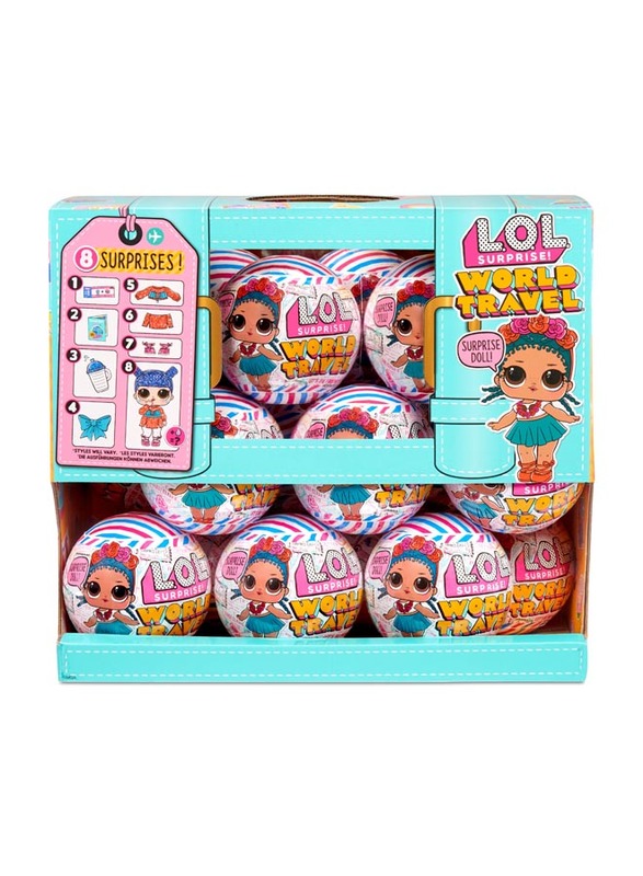 L.O.L. Surprise Travel Tots Asst in Sidekick Set, Ages 3+, Multicolour