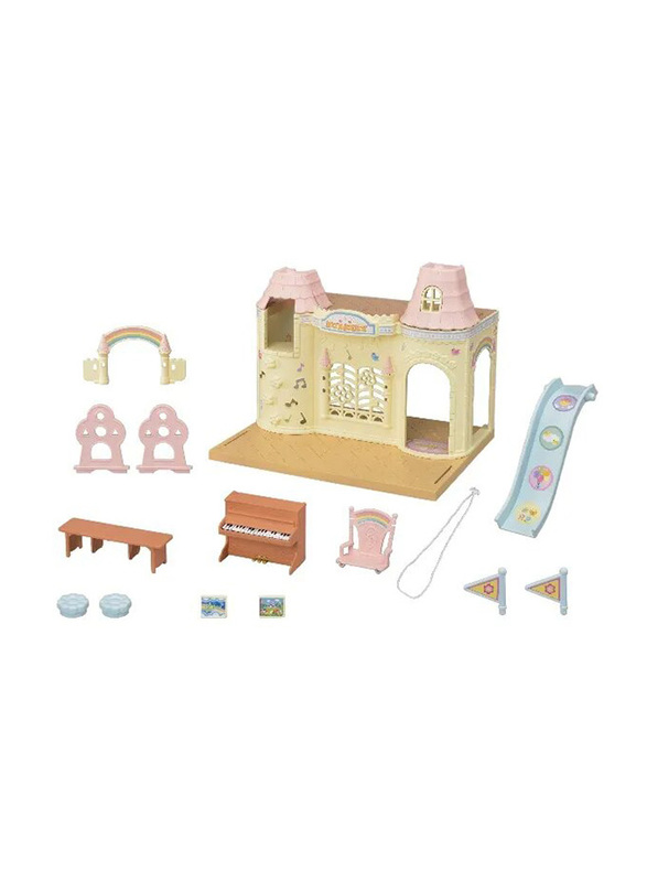 Epoch Sylvanian Family Baby Castle Nursery, 26 Pieces, Ages 3+, Multicolour