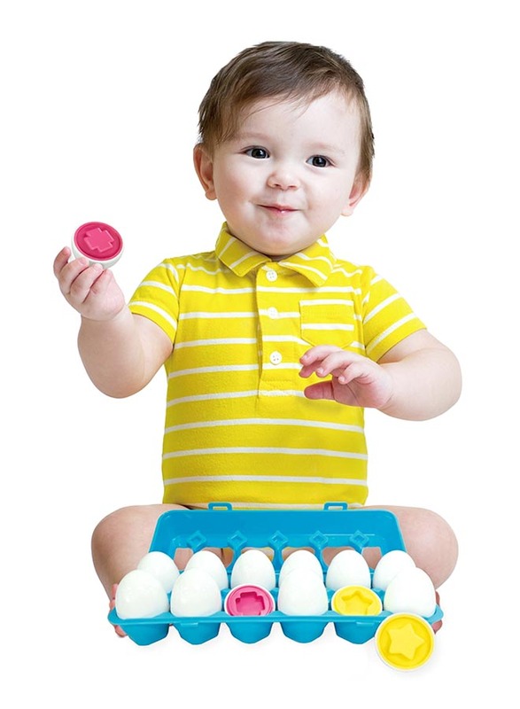 Little Hero Match & Count Eggs, 12 Pieces, 18+ Months, Multicolour