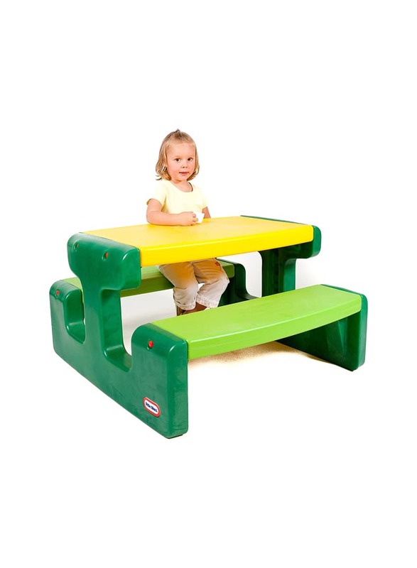 Little Tikes Picnic Table Evergreen, Multicolour, Ages 3+