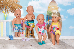 Baby Born 43 cm Holiday Swimsuits 2 Assortments, Ages 3+, Multicolour