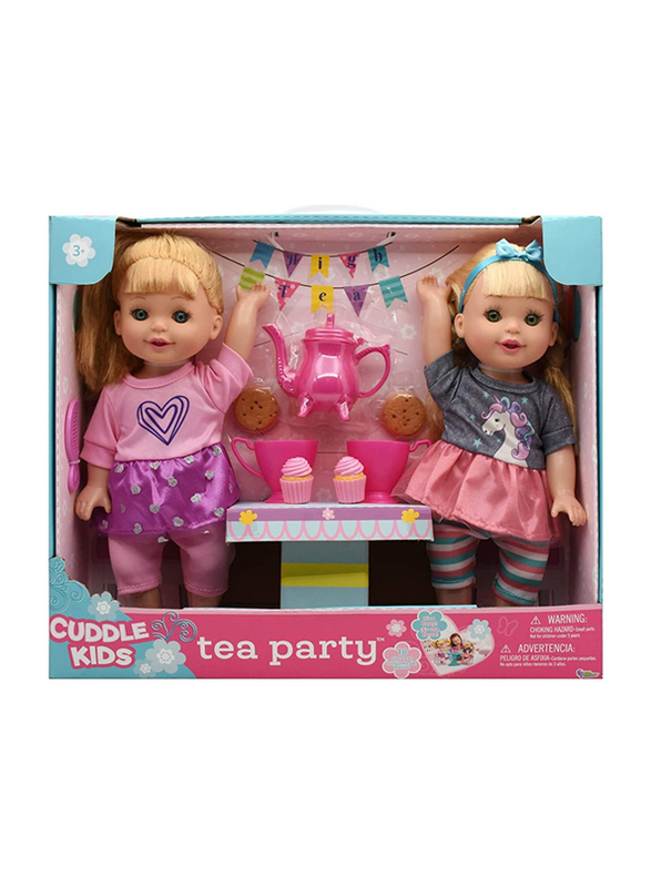 Baby Maziuna 14-inch Tea Party Baby Dolls Playset, 8 Pieces, Ages 3+