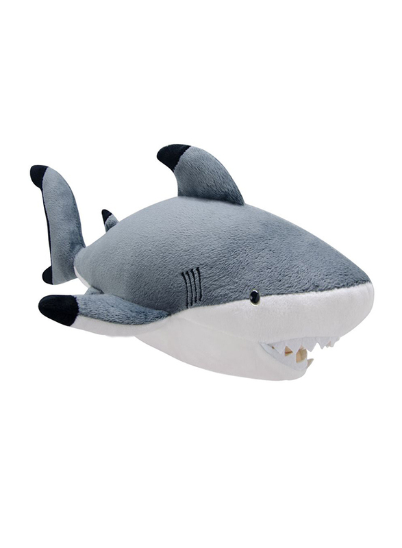 Wild Planet 38cm Black Tip Shark Plush Toy, 0+ Months, Multicolour