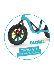 Chillafish Charlie Glow Lightweight Balance Bike, 10-Inch, Blue