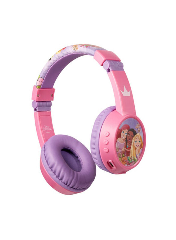 

SMD's Disney Princess Padded Bluetooth Wireless Stereo Over-Ear Headphones, Multicolour