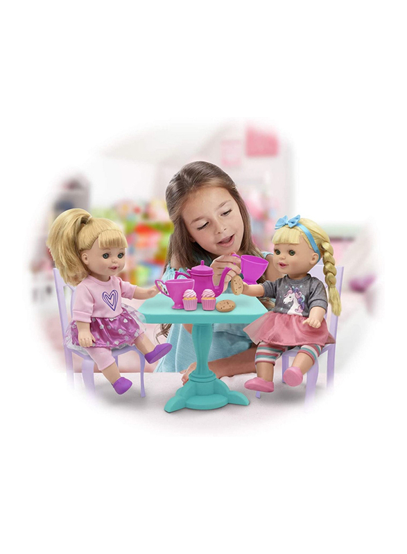 Baby Maziuna 14-inch Tea Party Baby Dolls Playset, 8 Pieces, Ages 3+