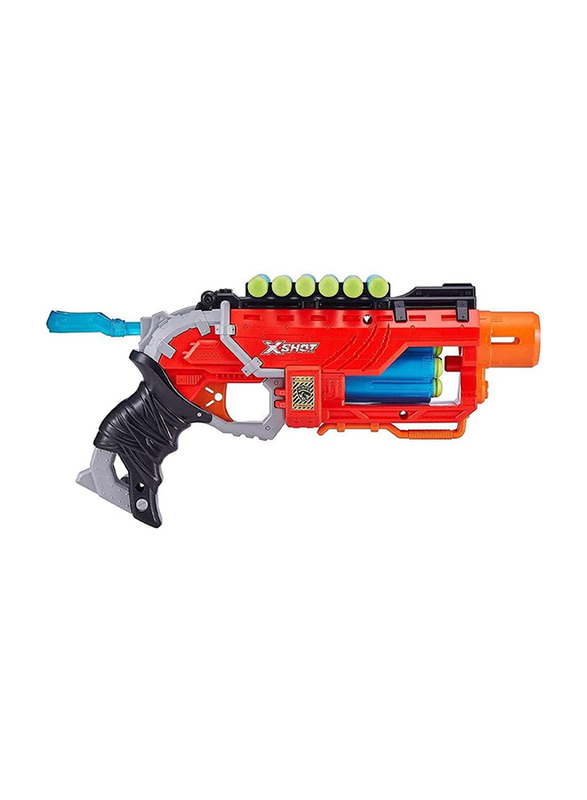 X-Shot Dino Attack Hunter Set with 2 Medium Eggs, 2 Small Eggs, 16 Darts, 21 Pieces, Ages 8+, Multicolour