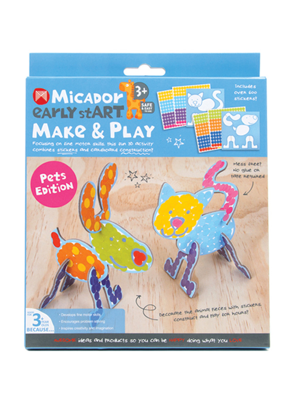 Micador Early Start Make & Play Pets Edition, Ages 3+