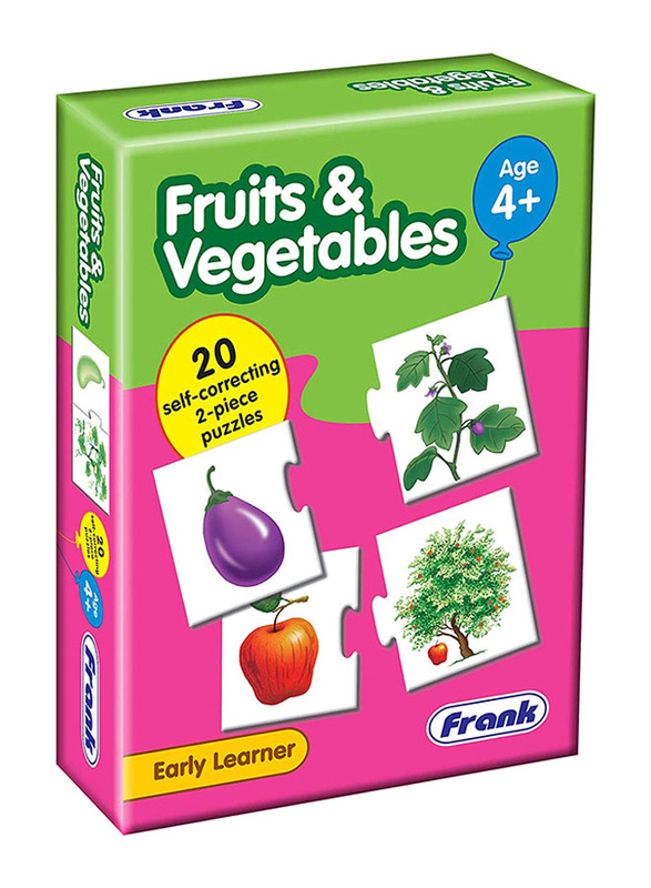 Frank Puzzle Fruits & Vegetables, 20-Piece, Ages 4+