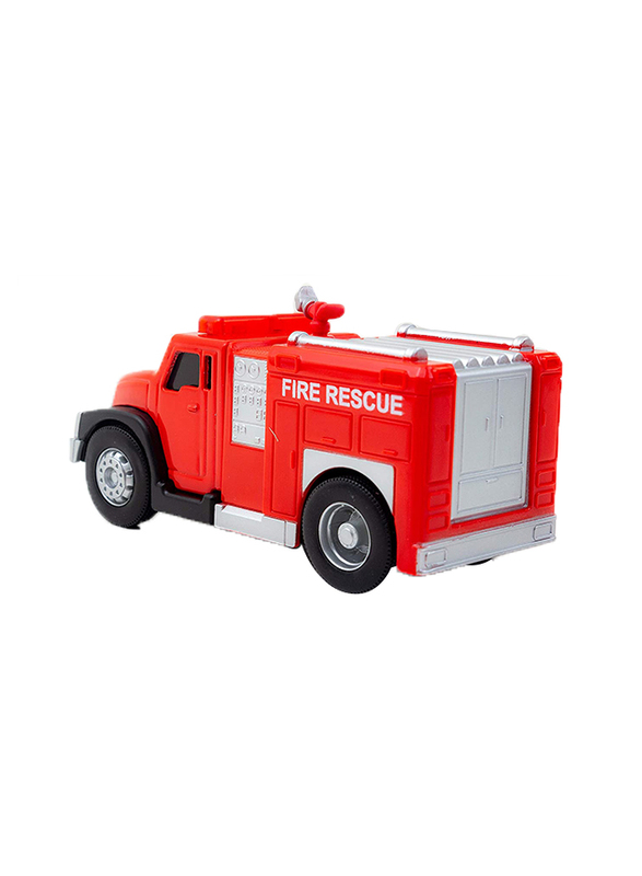 Maisto Fresh Metal Team Rescue Fire Truck with Lights, Ages 3+, Red