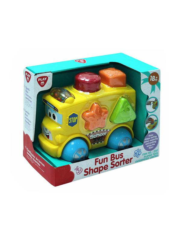 Playgo Fun Bus Shape Sorter, Ages 18+ Months