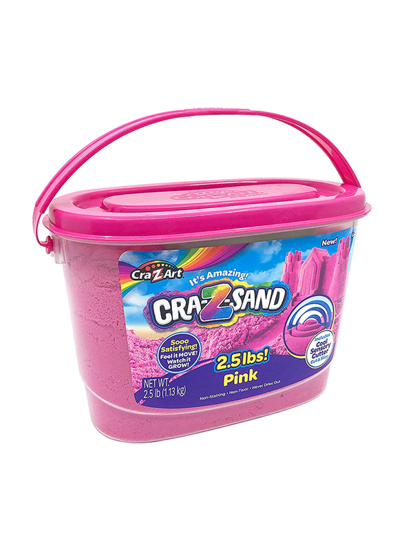 Cra-Z-Sand 2.5 lbs Passion Pink Modeling Sand with Accessories, Ages 4+