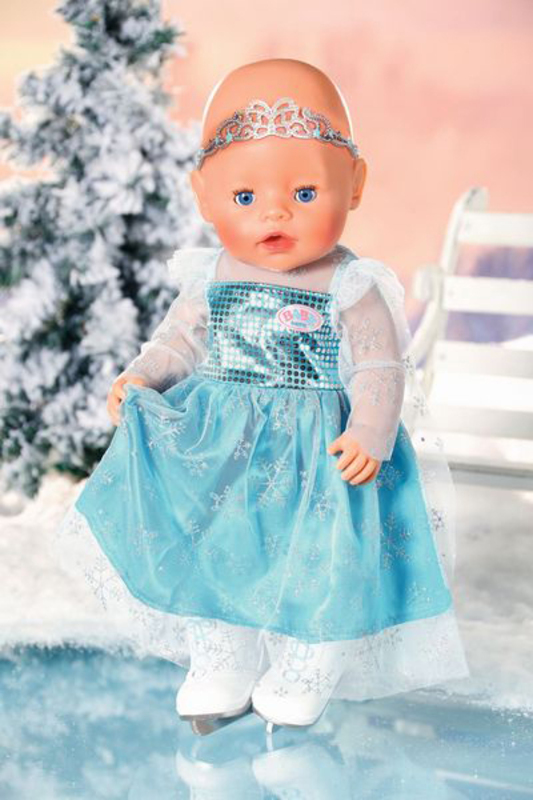 Baby Born 43cm Princess On Ice Dress Set Fits Dolls Playset, Ages 3+