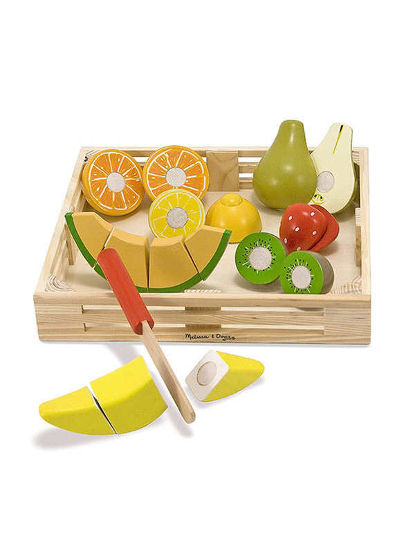 Melissa & Doug Cutting Fruit Playset, 18 Pieces, Ages 3+, Multicolour