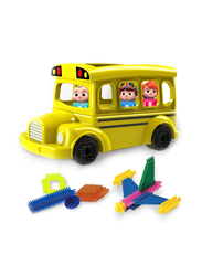 Cocomelon School Bus Building Blocks Playset, Ages 2+