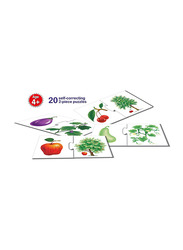 Frank Puzzle Fruits & Vegetables, 20-Piece, Ages 4+