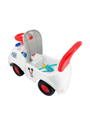 Kiddieland Light N Sounds Activity Ambulance Ride On, Ages 1+, Multicolour