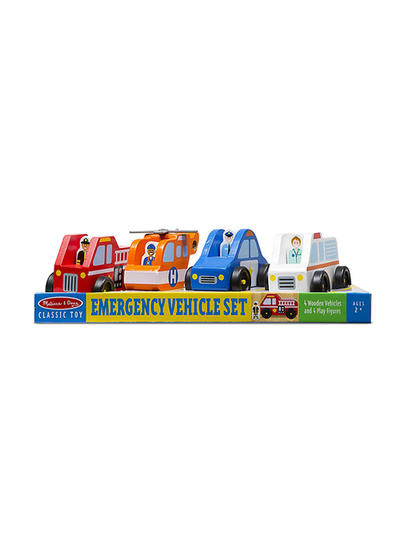 Melissa & Doug Emergency Vehicle 8-Piece, Ages 3+