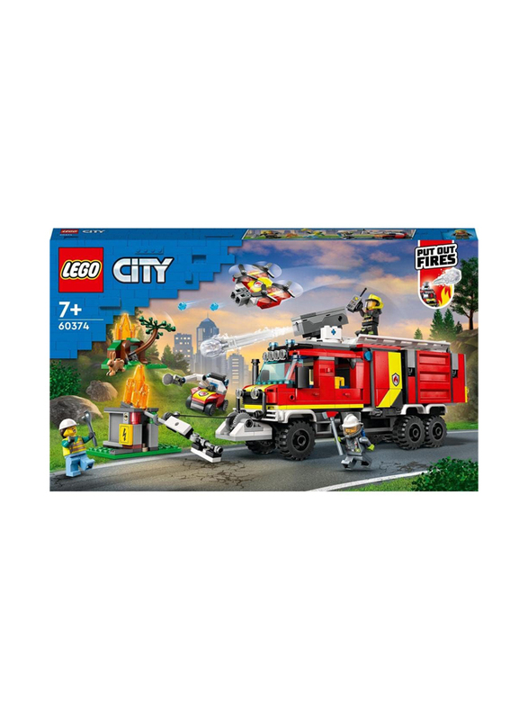 Lego City Fire 60374 Fire Command Truck Building Set, 502 Pieces, Ages 7+